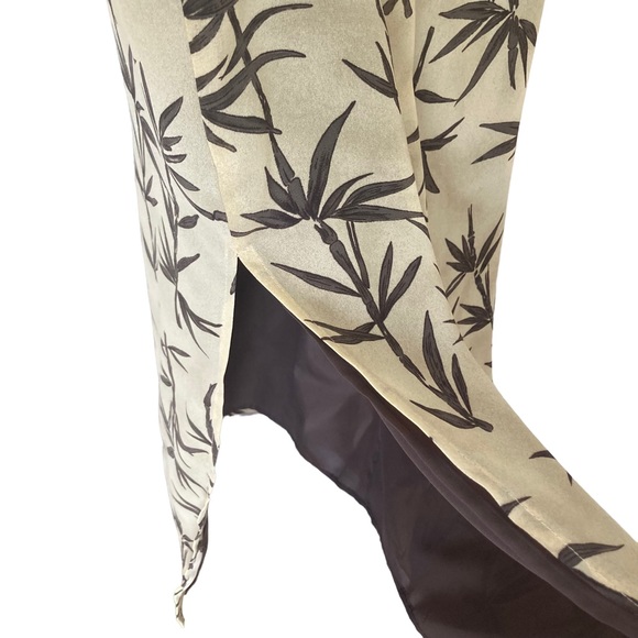 Vintage Della Spiga Maxi Sheath Bamboo Dress Size 6/L - Picture 3 of 6